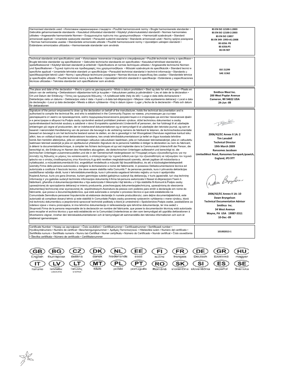 Smithco Spray Star 1010 Aug 2013 Operator Manual User Manual | Page 32 / 34