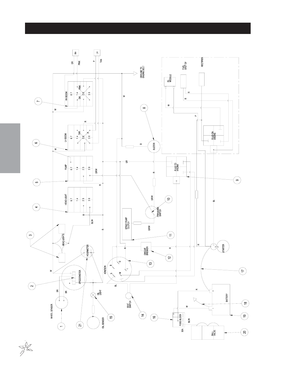 Wiring diagram | Smithco Spray Star 1000 (sn 100489 – 100523) Parts & Service Manual User Manual | Page 14 / 114