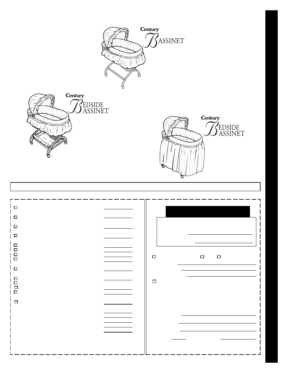 English, Replacement parts order form | Century 10-440 User Manual | Page 7 / 8