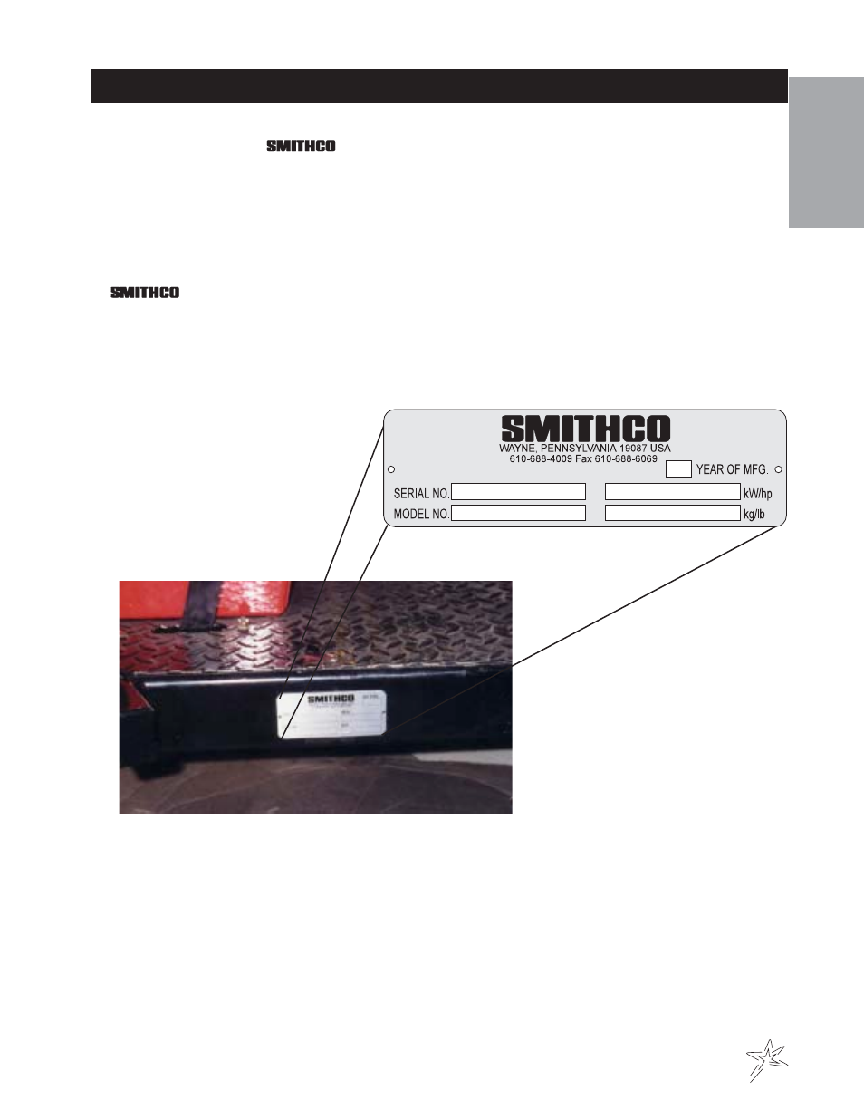 Introduction | Smithco Spray Star 1607P (1999) Operator Manual User Manual | Page 3 / 53