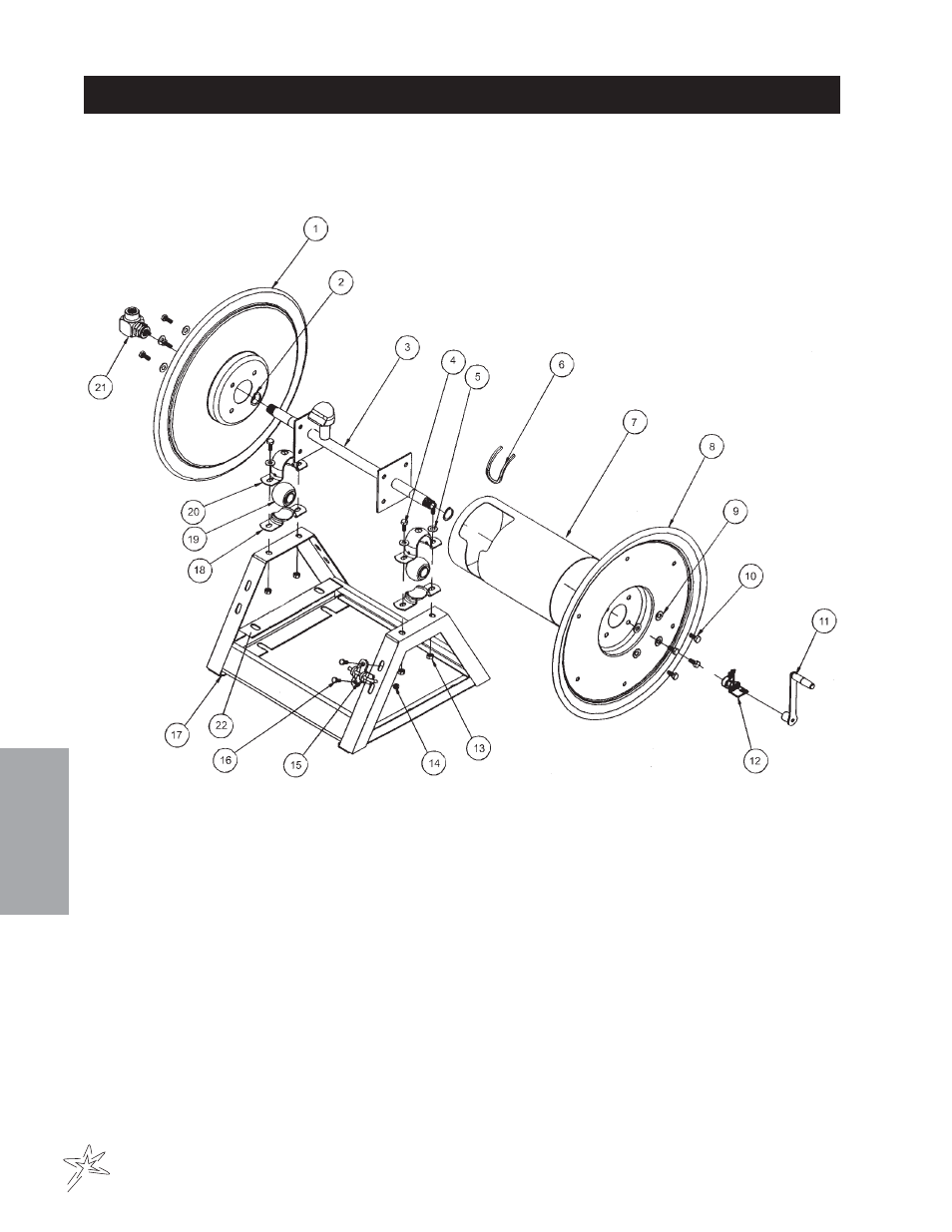 129 hose reel drawing | Smithco Spray Star 1600P (sn 0979 – 0991) Parts & Service Manual User Manual | Page 108 / 142