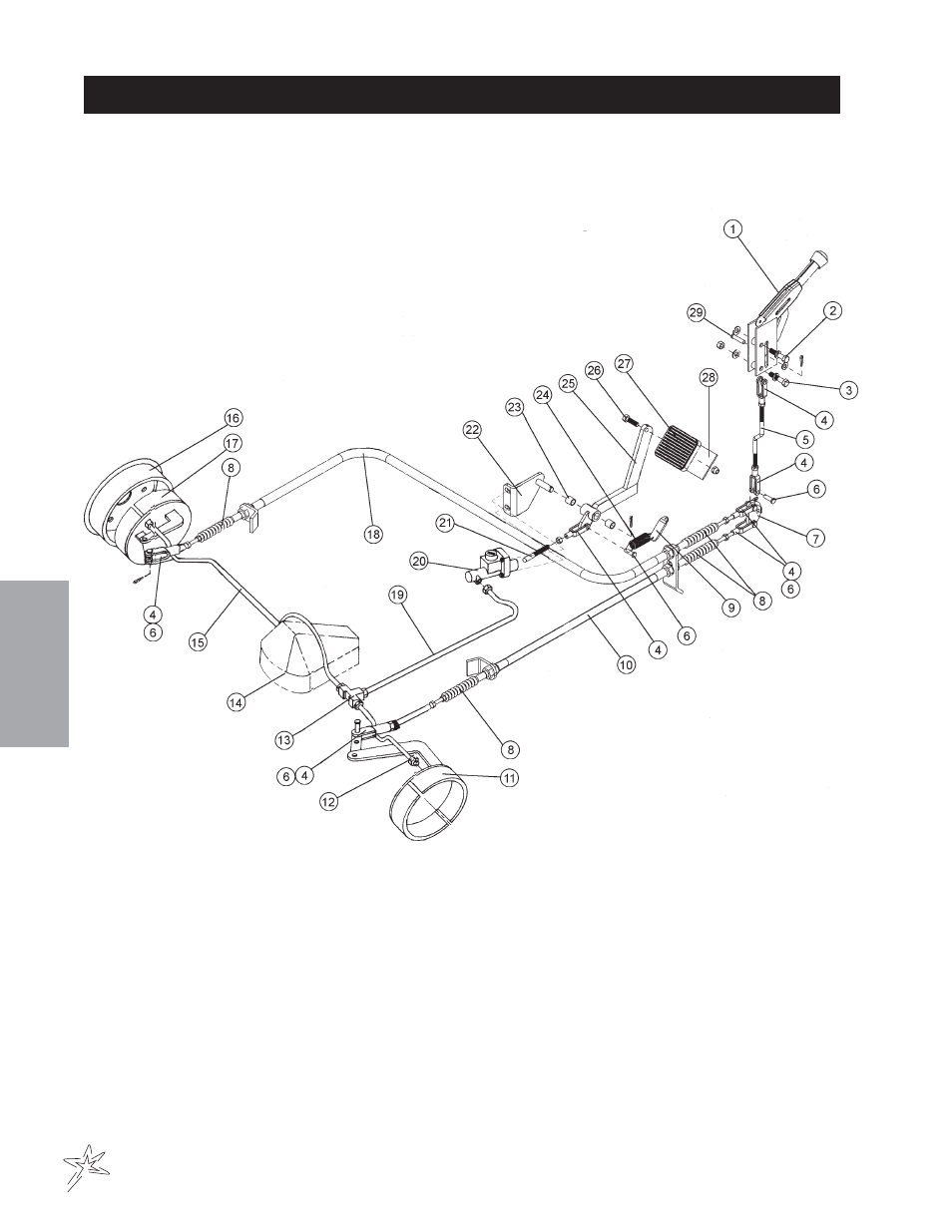 Brake drawing | Smithco Spray Star 1600P (sn 0979 – 0991) Parts & Service Manual User Manual | Page 30 / 142