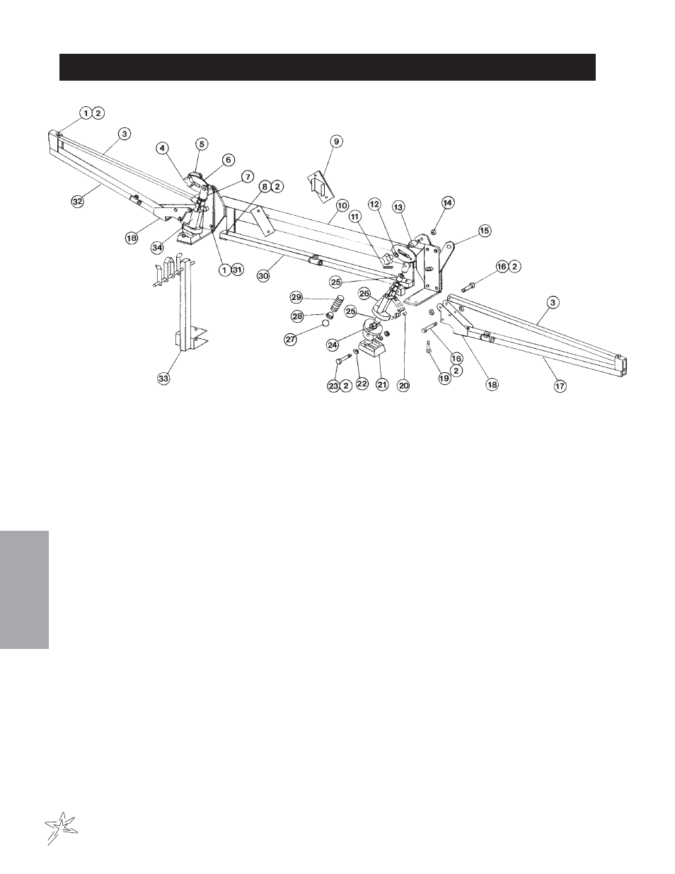 100 boom drawing | Smithco Spray Star 1600P (sn 0979 – 0991) Parts & Service Manual User Manual | Page 98 / 142