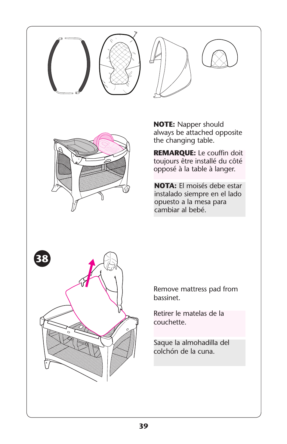 Graco Playard none User Manual | Page 39 / 56