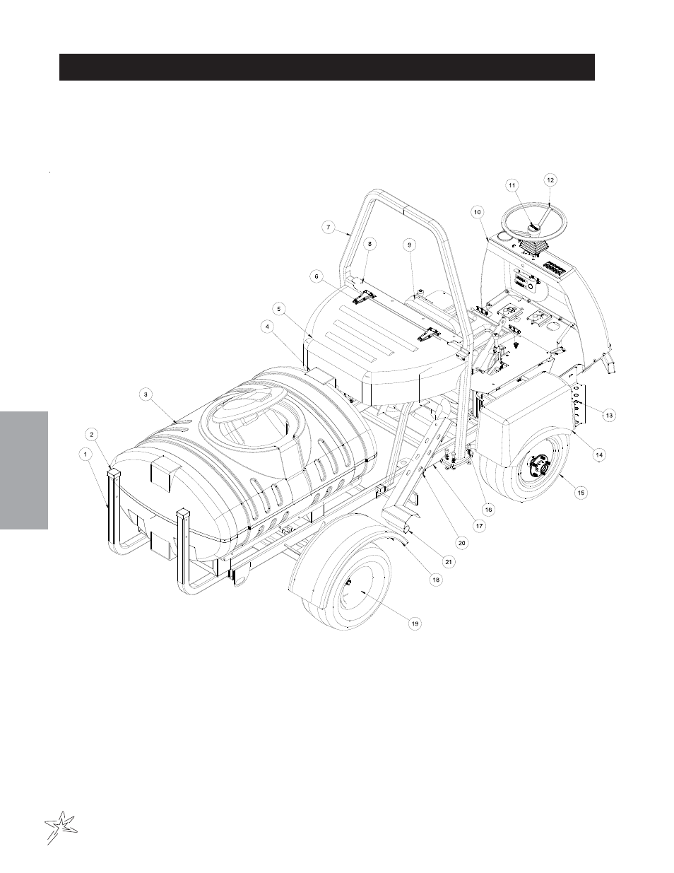 Body & frame drawing | Smithco Spray Star 1750D (sn 175D180 – Current) Parts & Service Manual User Manual | Page 16 / 94