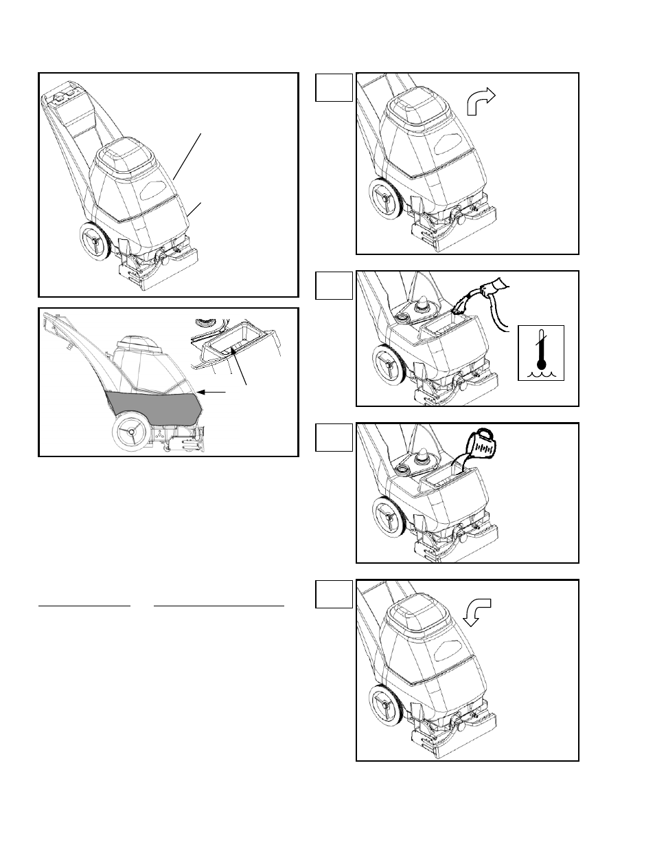 Filling operations | Century OPERATING INSTRUCTIONS CEXT7 User Manual | Page 12 / 43