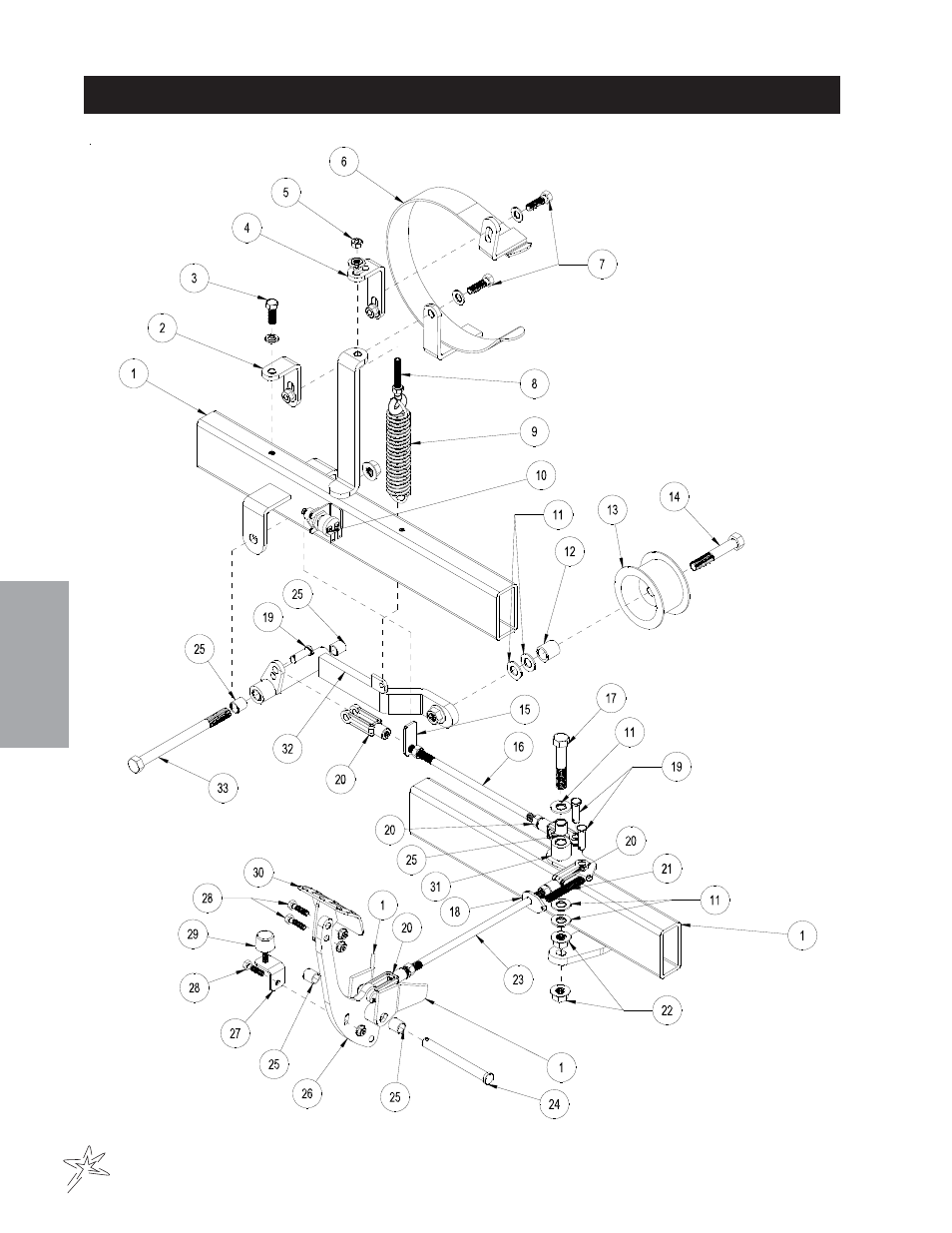 Clutch linkage drawing | Smithco Spray Star 1760 (Sn 176G012 – Current) Parts & Service Manual User Manual | Page 28 / 110