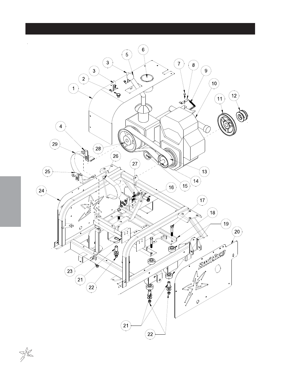 Engine and control panel drawing | Smithco Spray Star 1760 (Sn 176G012 – Current) Parts & Service Manual User Manual | Page 32 / 110