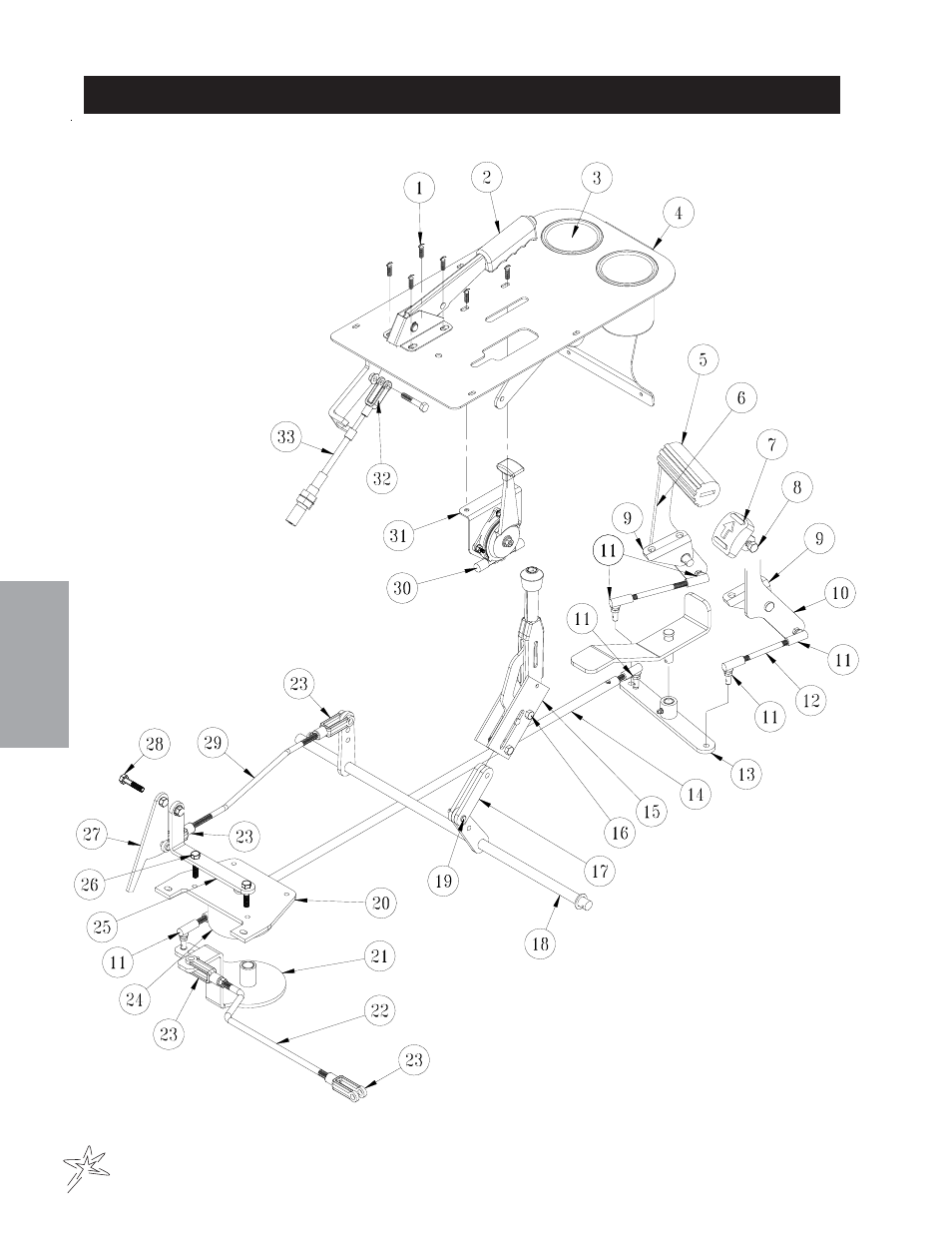 Linkage drawing | Smithco Spray Star 2000D (sn 200D088 – 200D127) Parts & Service Manual User Manual | Page 24 / 110