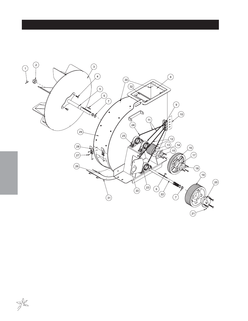 Blower housing drawing | Smithco Big Vac V72 (sn 72111 – 72164) Parts & Service Manual User Manual | Page 22 / 58