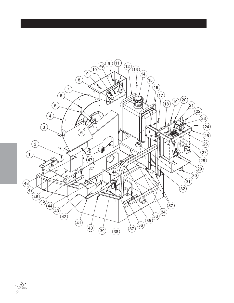 Control panel drawing | Smithco Big Vac V72E (sn 73001 – 73020) Parts & Service Manual User Manual | Page 20 / 56