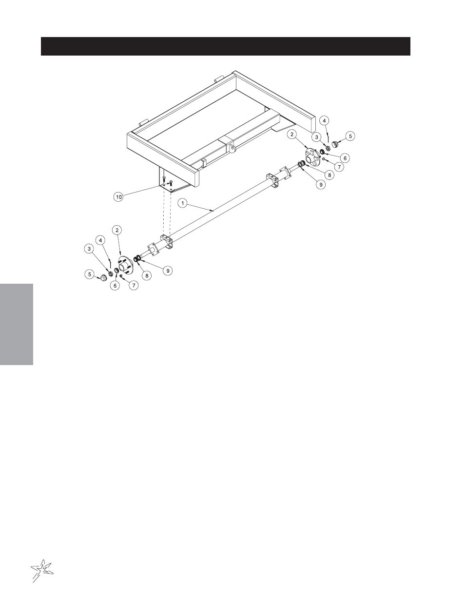 048 axle drawing | Smithco Big Vac V72E (sn 73001 – 73020) Parts & Service Manual User Manual | Page 32 / 56