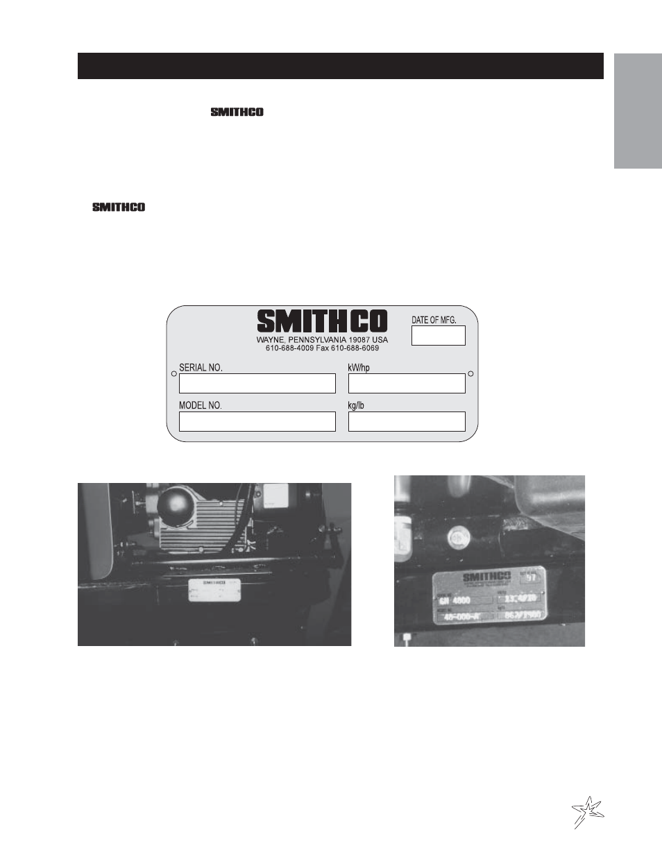 Introduction | Smithco Sweep Star 48 Operator Manual (2004) User Manual | Page 3 / 18