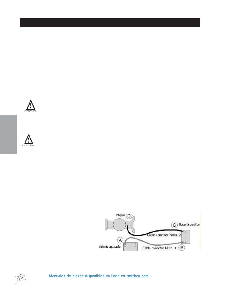 Batería | Smithco Sweep Star 48H Operator Manual (2013) User Manual | Page 32 / 56