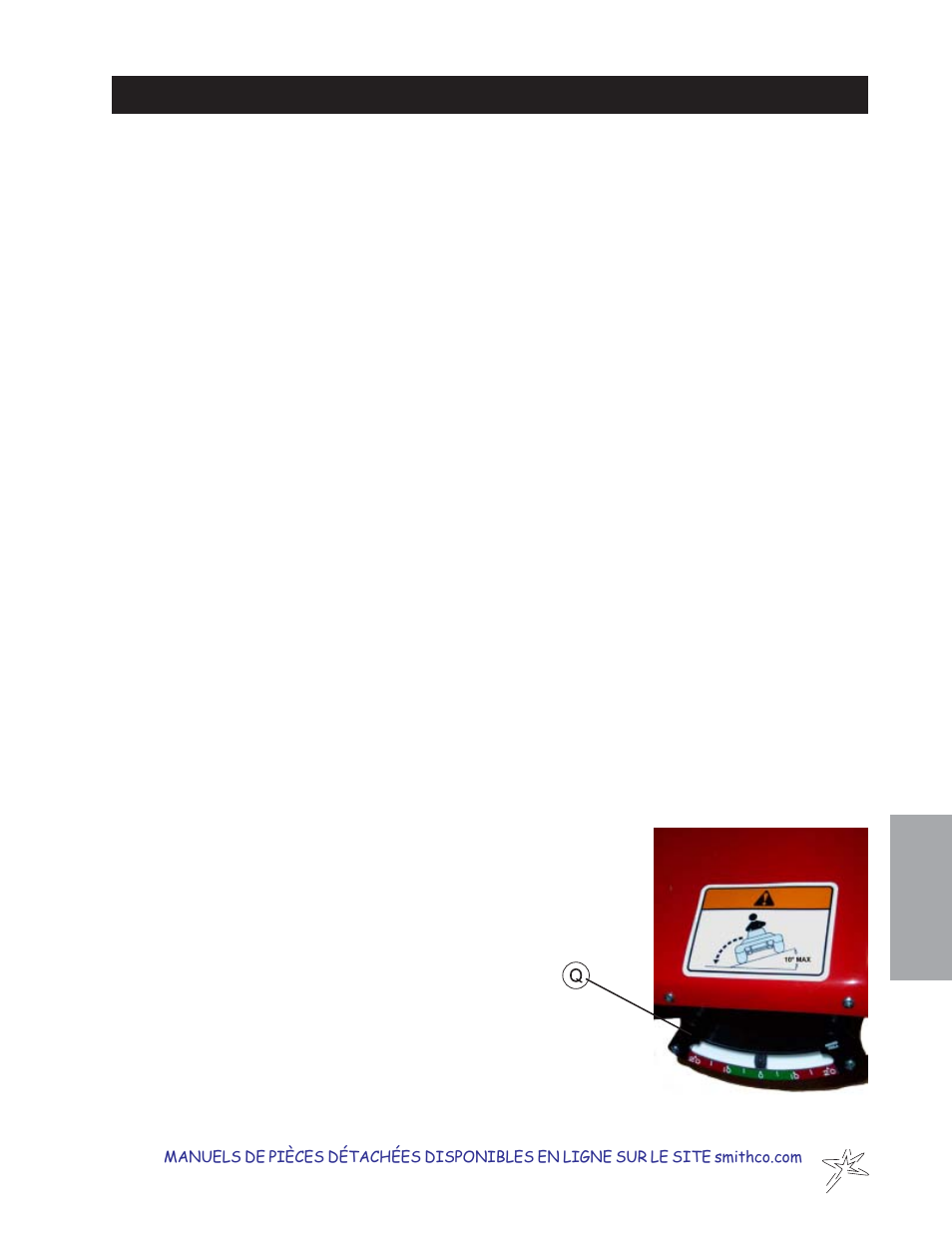 Commande et instruments | Smithco Sweep Star 48H Operator Manual (2013) User Manual | Page 43 / 56