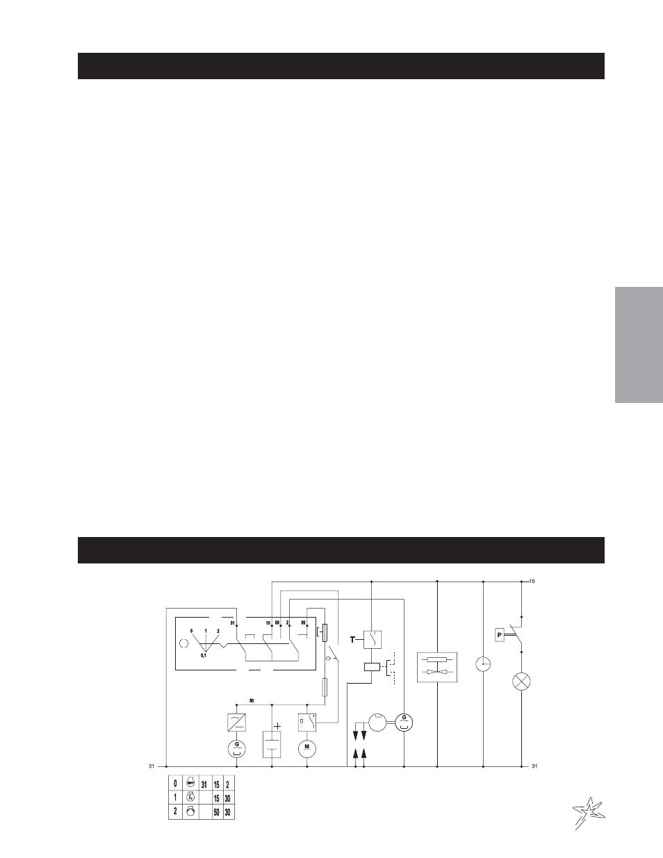 Wiring diagram parts list, Wiring schematic | Smithco Sweep Star 48 (sn 4975 – 4982) Parts & Service Manual User Manual | Page 15 / 80