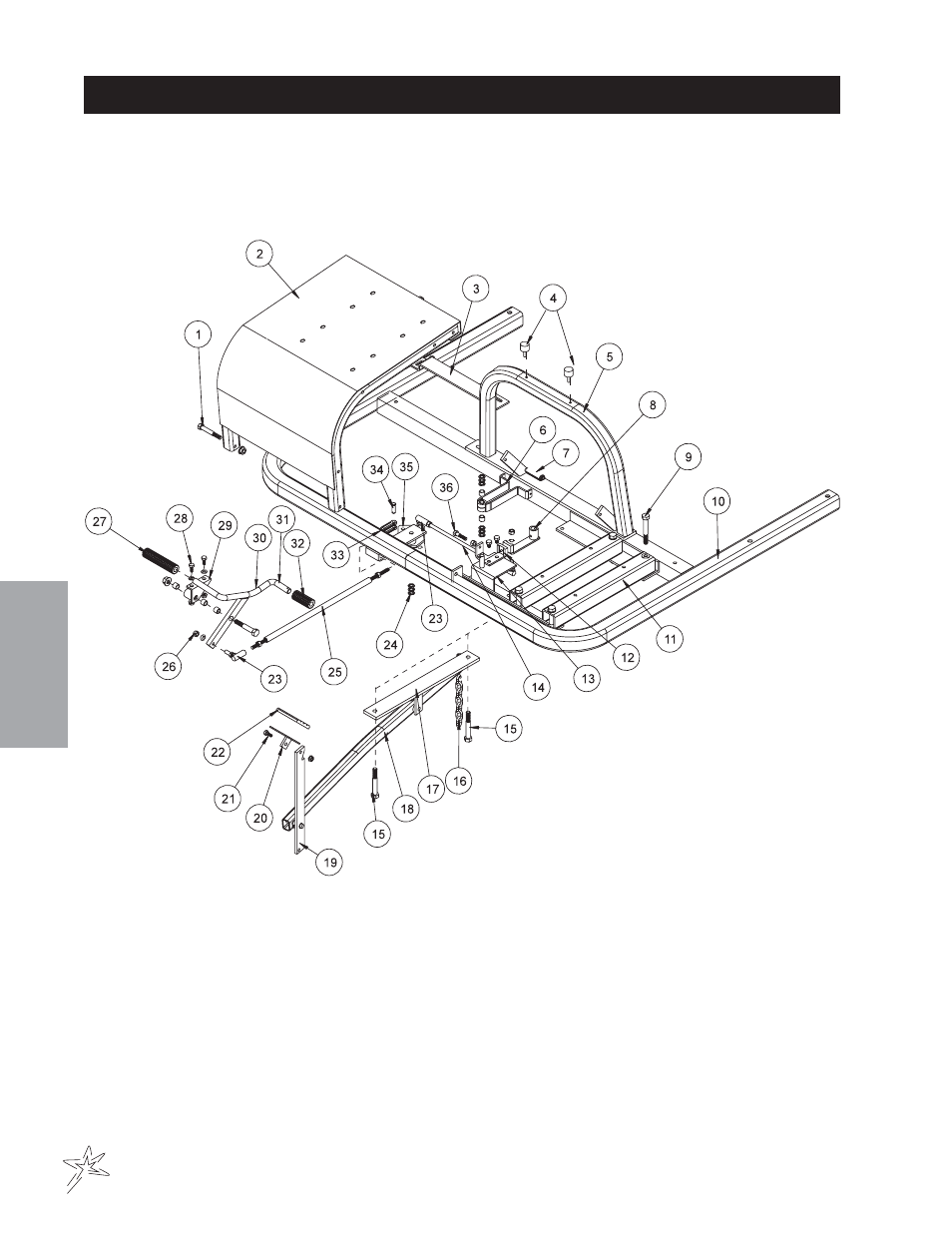 Linkage drawing | Smithco Sweep Star 48 (sn 4975 – 4982) Parts & Service Manual User Manual | Page 32 / 80