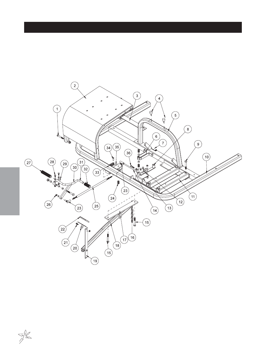 Linkage drawing | Smithco Sweep Star 48 (sn 4975 – 4982) Parts & Service Manual User Manual | Page 34 / 80