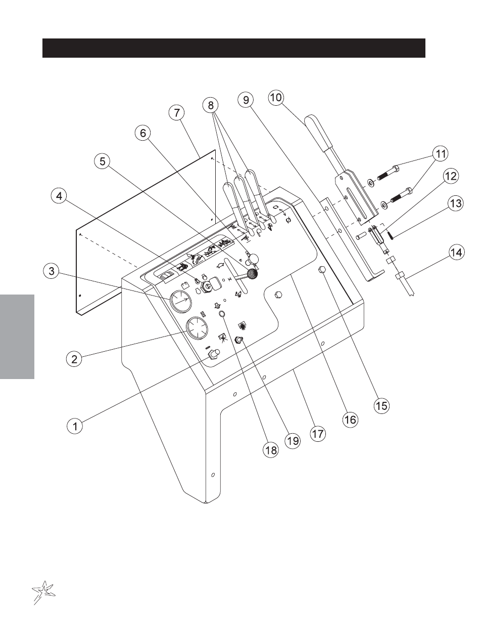 Console drawing | Smithco Sweep Star 48 (sn 4975 – 4982) Parts & Service Manual User Manual | Page 36 / 80