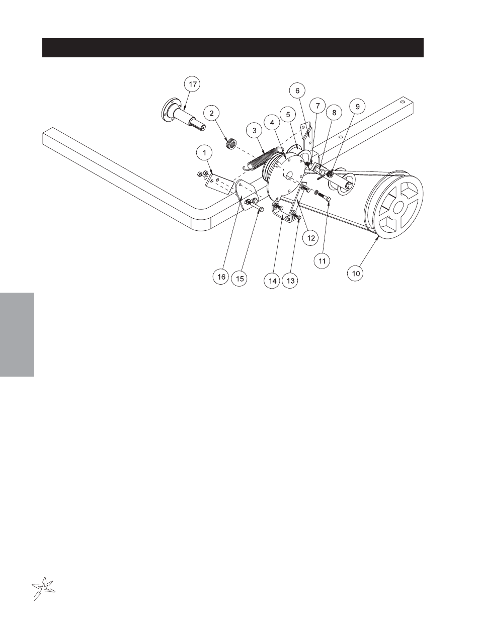 Electric clutch driven belt drive drawing | Smithco Sweep Star 48 (sn 4975 – 4982) Parts & Service Manual User Manual | Page 54 / 80