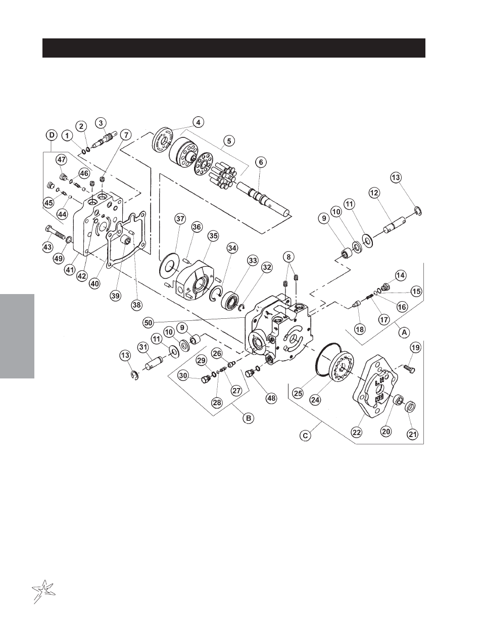 003 hydrostatic pump drawing | Smithco Sweep Star 48 (sn 4975 – 4982) Parts & Service Manual User Manual | Page 70 / 80