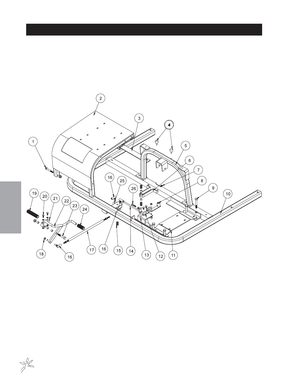 Linkage drawing | Smithco Sweep Star 48 (sn 5019 – 5059) Parts & Service Manual User Manual | Page 26 / 58