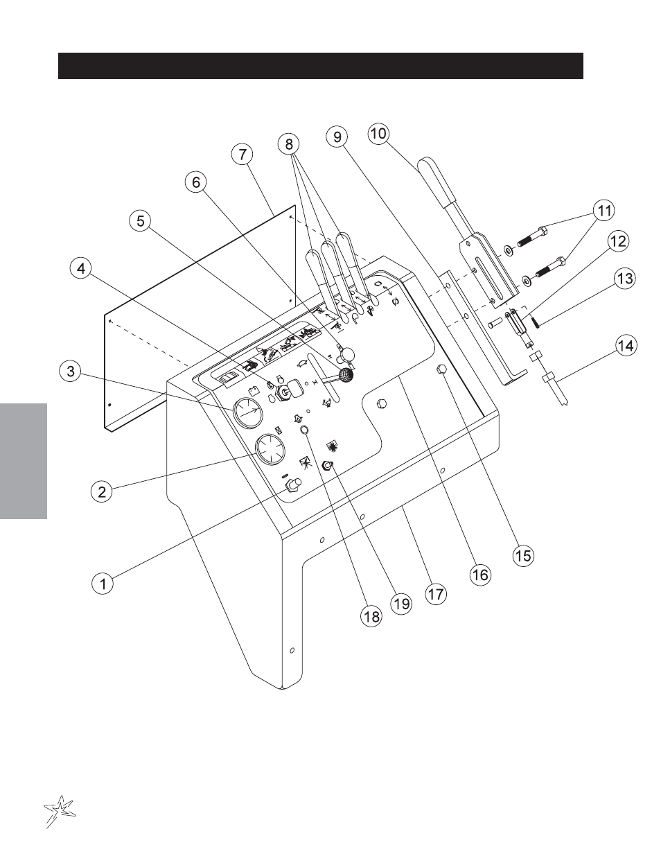 Console drawing | Smithco Sweep Star 48 (sn 5019 – 5059) Parts & Service Manual User Manual | Page 28 / 58