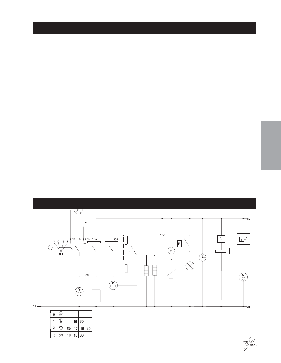 Diesel wiring parts list, Diesel wiring schematic | Smithco Sweep Star 60 (sn 1498 – 1537) Parts & Service Manual User Manual | Page 15 / 74