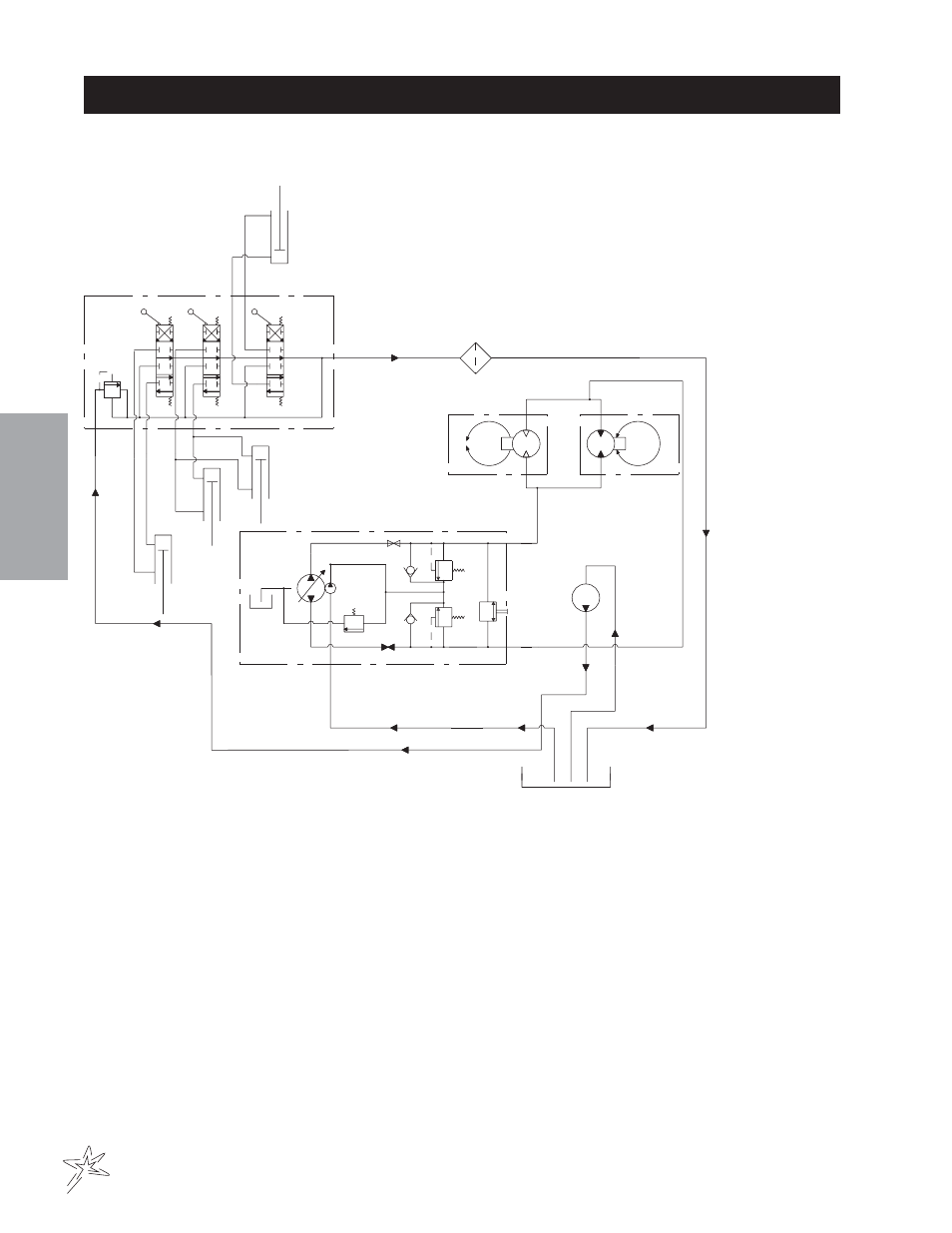Hydraulic schematic | Smithco Sweep Star 60 (sn 1498 – 1537) Parts & Service Manual User Manual | Page 20 / 74