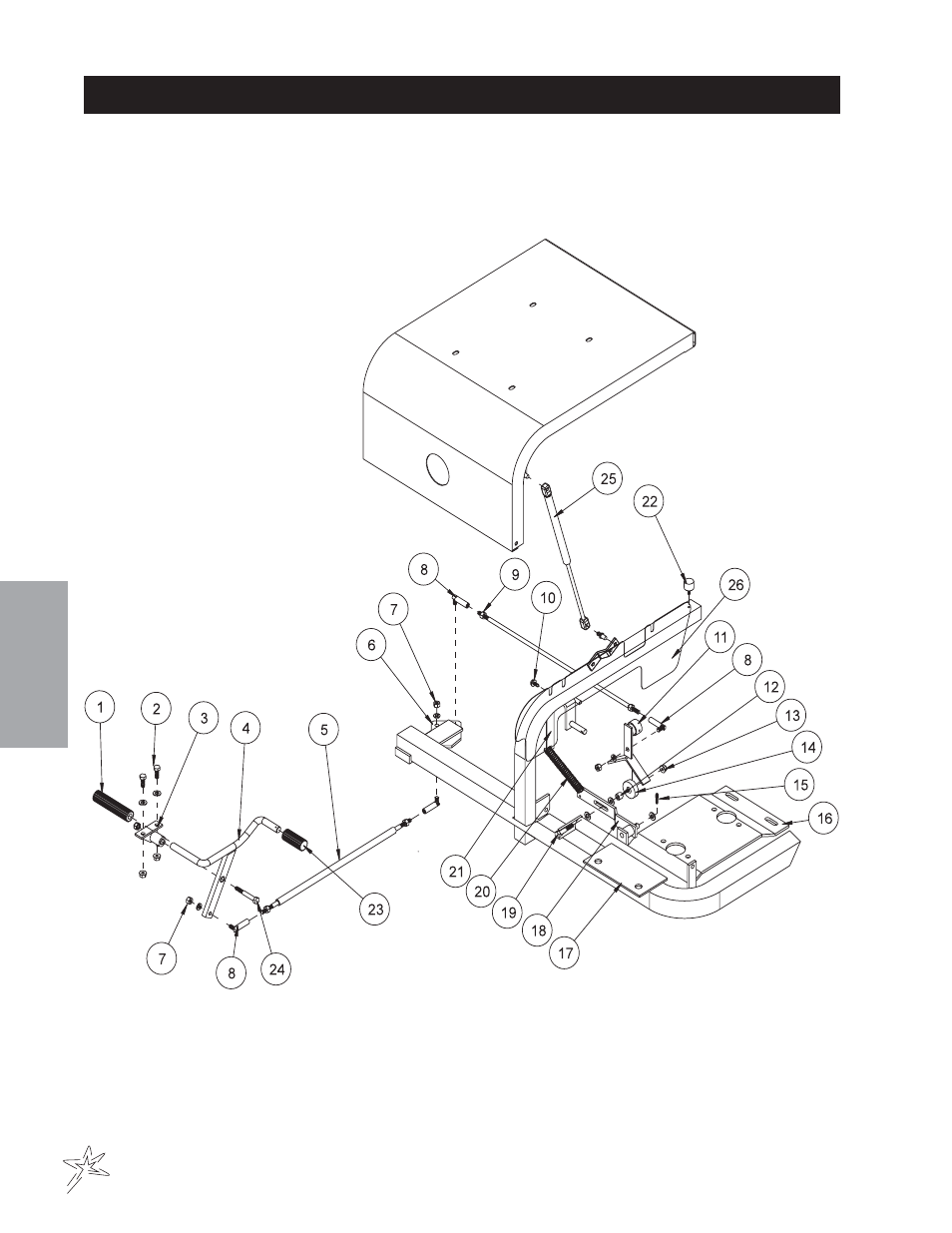 Linkage drawing | Smithco Sweep Star 60 (sn 1498 – 1537) Parts & Service Manual User Manual | Page 28 / 74