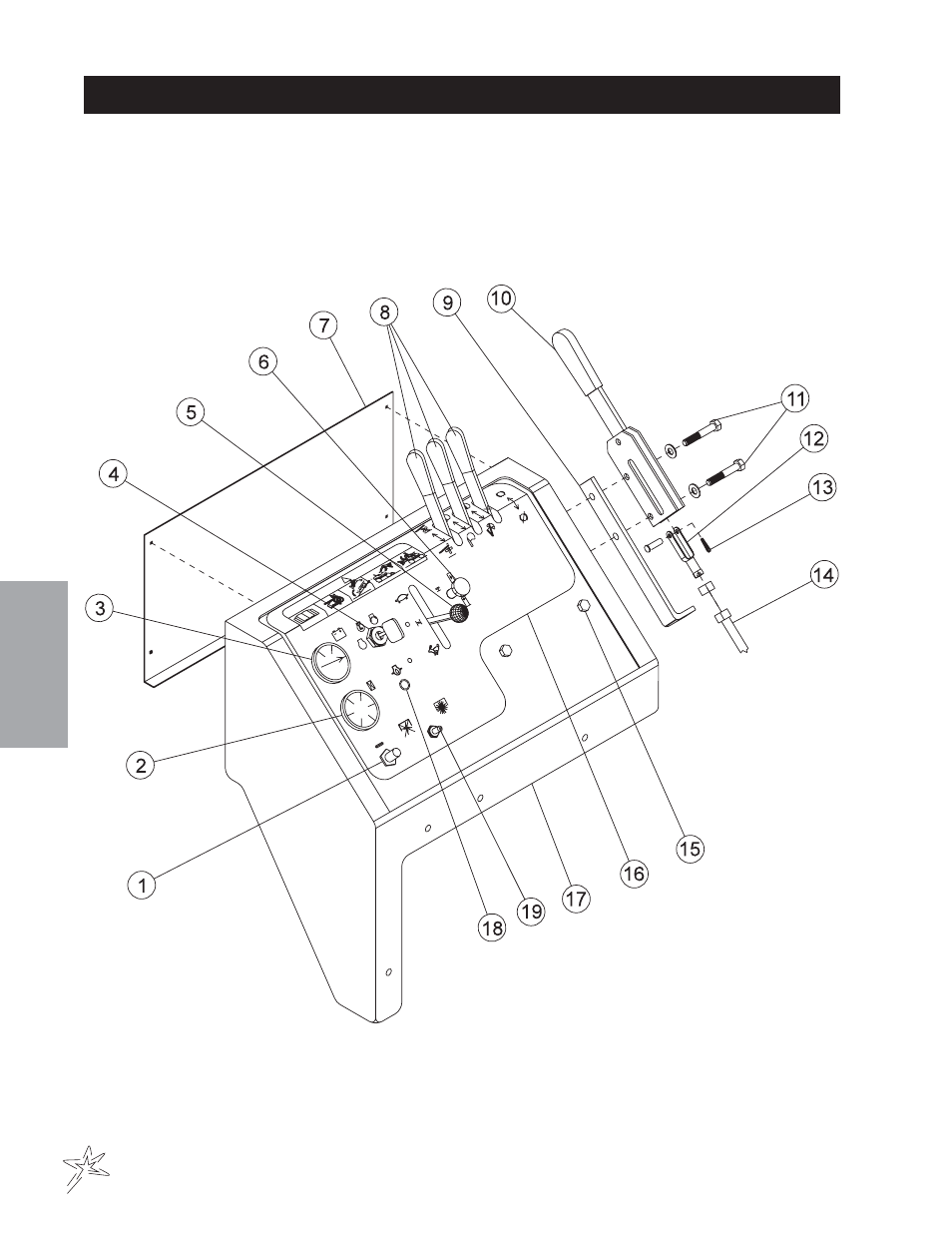 Gas console drawing | Smithco Sweep Star 60 (sn 1498 – 1537) Parts & Service Manual User Manual | Page 30 / 74