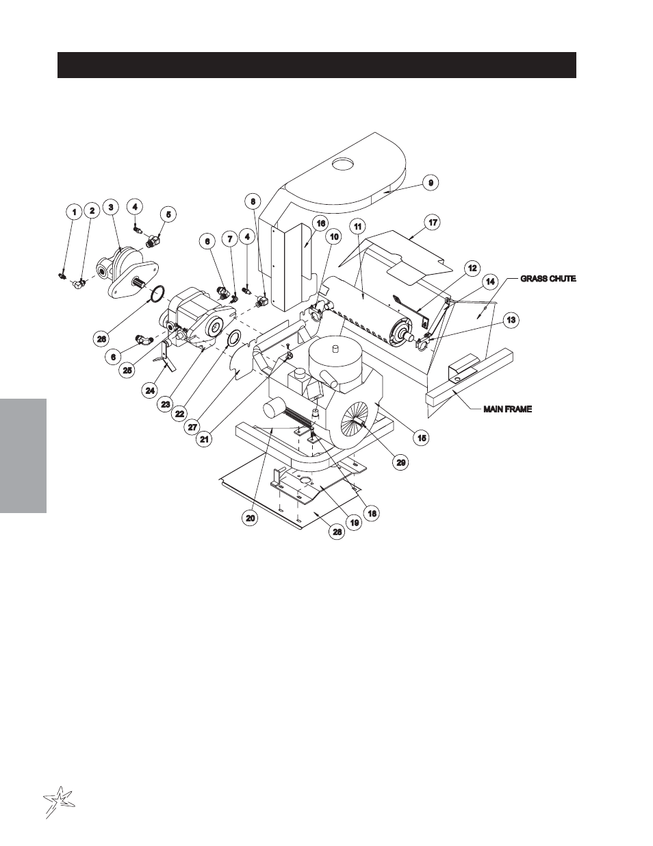 Kohler gas engine and exhaust drawing | Smithco Sweep Star 60 (sn 1498 – 1537) Parts & Service Manual User Manual | Page 40 / 74