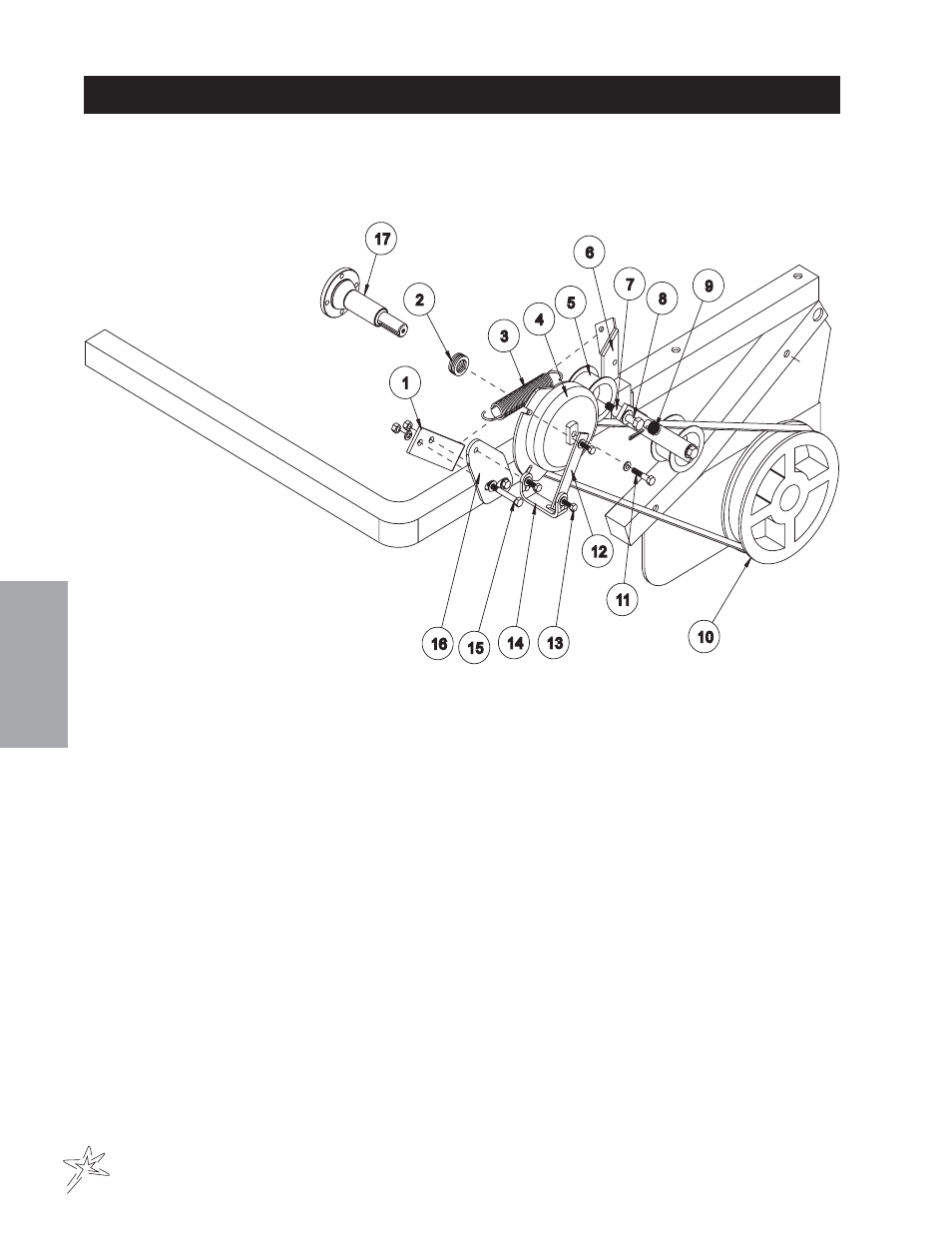 Electric clutch driven belt drive drawing | Smithco Sweep Star 60 (sn 1498 – 1537) Parts & Service Manual User Manual | Page 48 / 74