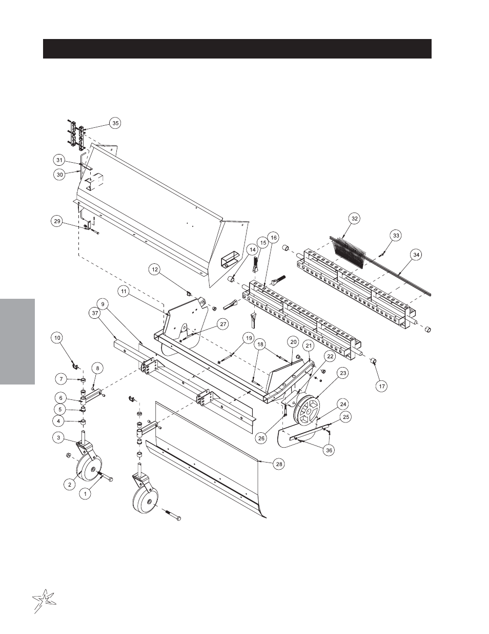 Finger reel drawing | Smithco Sweep Star 60 (sn 1498 – 1537) Parts & Service Manual User Manual | Page 50 / 74