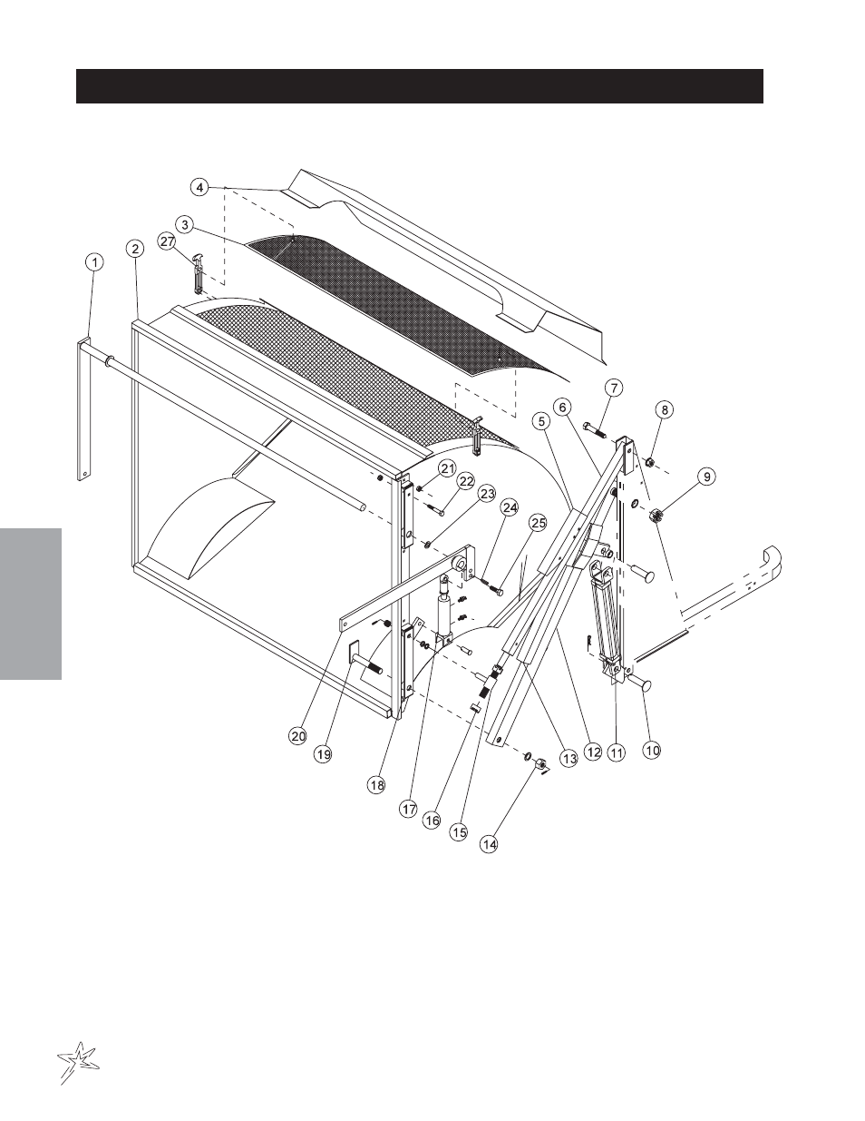 Hopper drawing | Smithco Sweep Star 60 (sn 1498 – 1537) Parts & Service Manual User Manual | Page 54 / 74