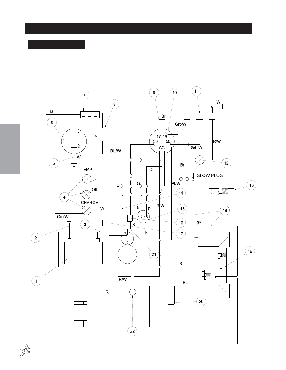 Diesel wiring diagram | Smithco Sweep Star 60 (sn 2242 – 2296) Parts & Service Manual User Manual | Page 12 / 78