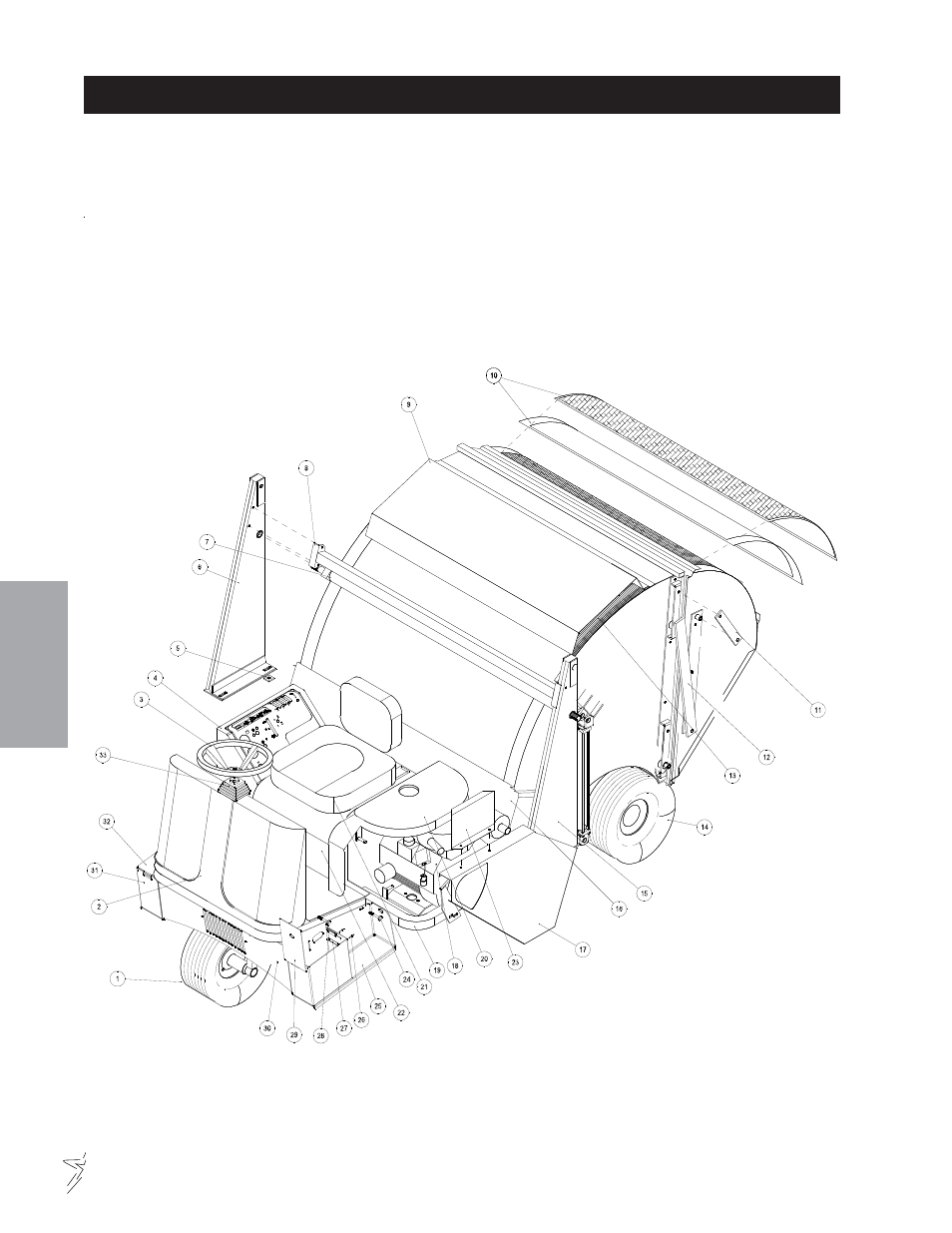 Body and frame drawing | Smithco Sweep Star 60 (sn 2242 – 2296) Parts & Service Manual User Manual | Page 18 / 78