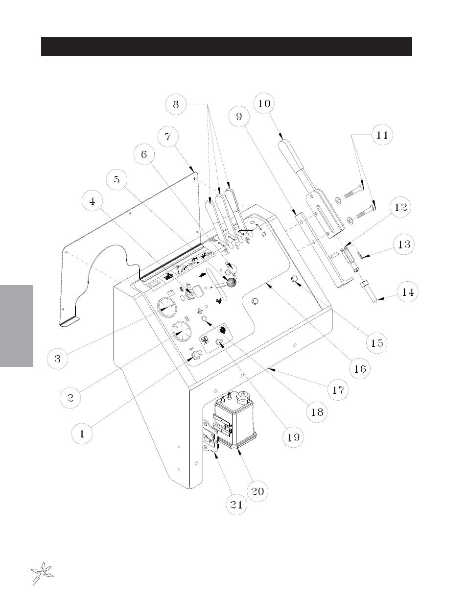 Gas console drawing | Smithco Sweep Star 60 (sn 2242 – 2296) Parts & Service Manual User Manual | Page 30 / 78