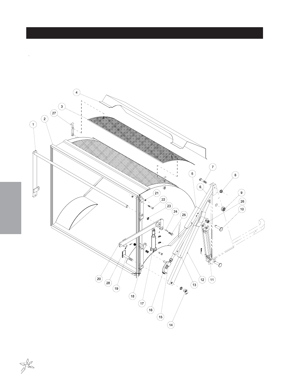 Hopper drawing | Smithco Sweep Star 60 (sn 2242 – 2296) Parts & Service Manual User Manual | Page 56 / 78