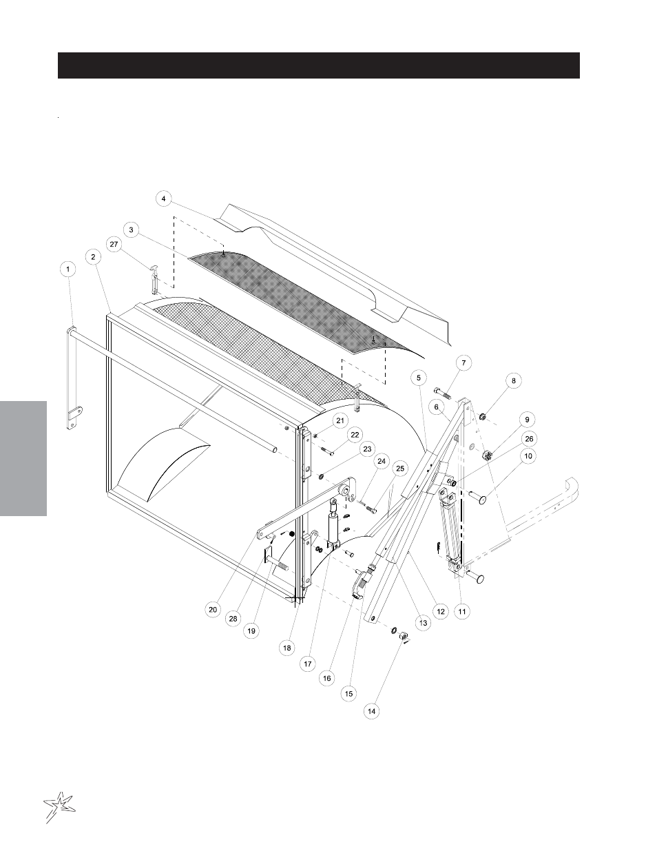 Hopper drawing | Smithco Sweep Star 60 (sn 2242 – 2296) Parts & Service Manual User Manual | Page 58 / 78