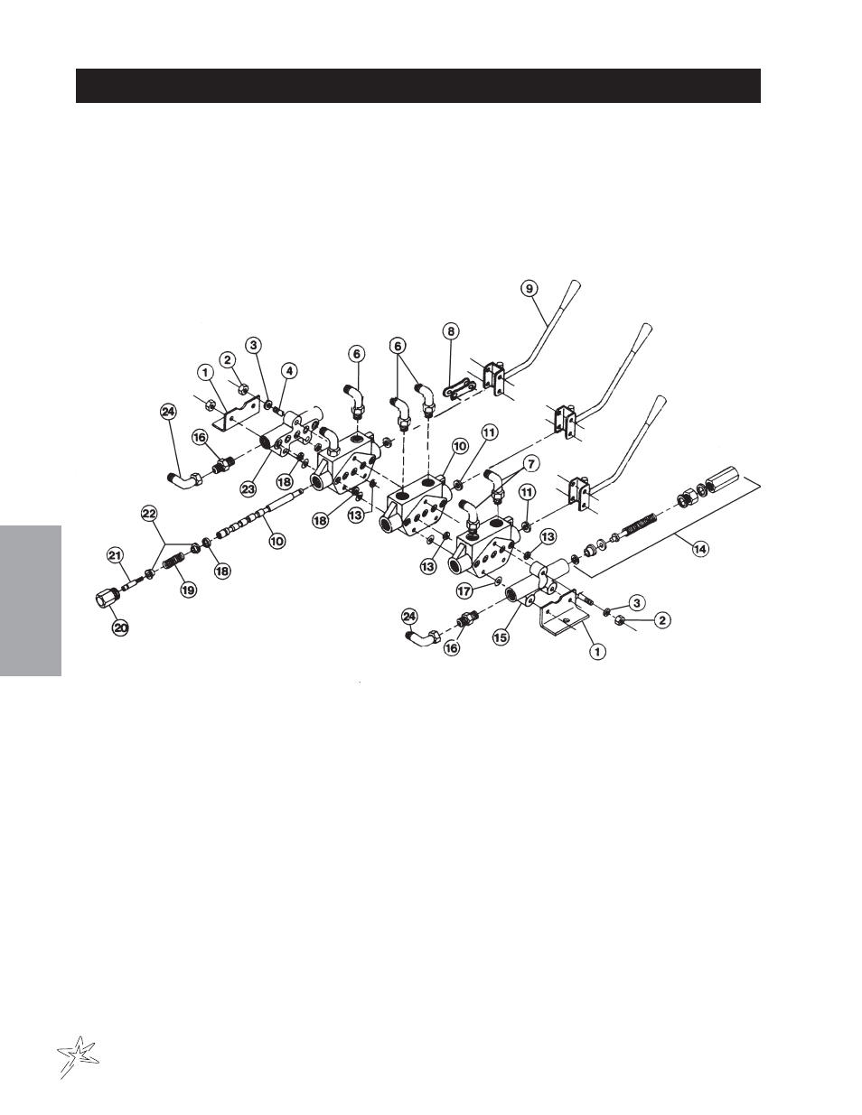 023 3 -bank hydraulic valve drawing | Smithco Sweep Star 60 (sn 2242 – 2296) Parts & Service Manual User Manual | Page 70 / 78