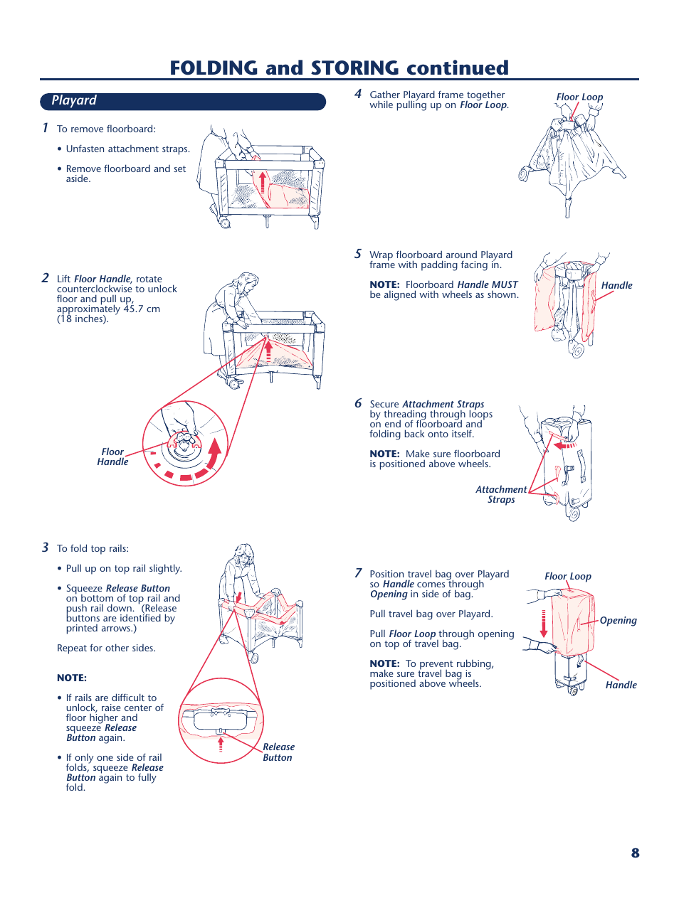 Folding and storing continued | Century PM-1645AA User Manual | Page 9 / 12