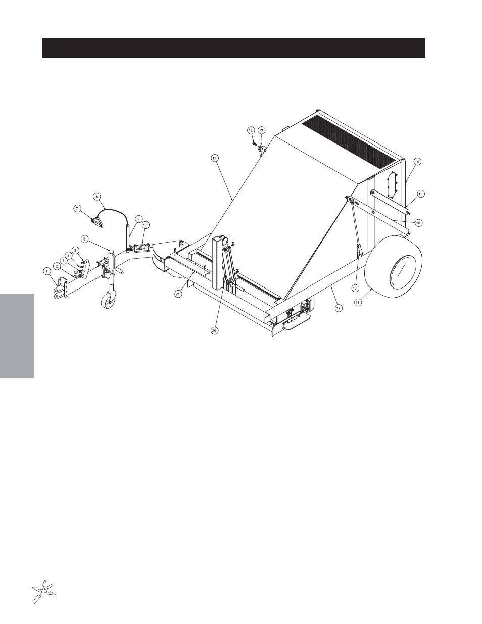Sweep star p48hld low dump hydraulic drive drawing | Smithco Sweep Star P48 (sn 7800 – 7876) Operator Manual User Manual | Page 24 / 58