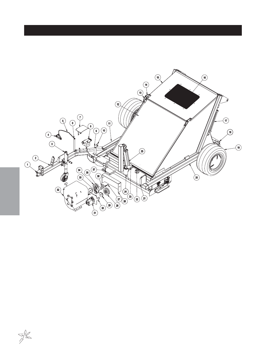 Sweep star p48he high dump engine drive drawing | Smithco Sweep Star P48 (sn 7800 – 7876) Operator Manual User Manual | Page 26 / 58
