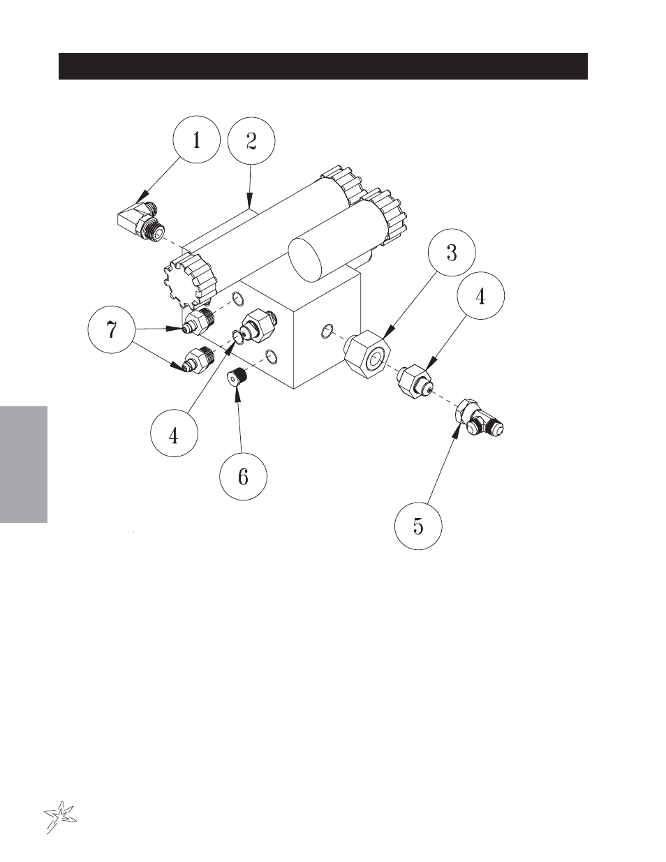 Manifold valve drawing | Smithco Sweep Star P48 (sn 7800 – 7876) Operator Manual User Manual | Page 38 / 58