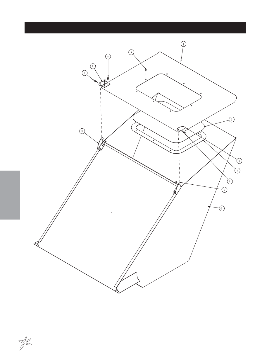High dump hopper drawing | Smithco Sweep Star P48 (sn 7800 – 7876) Operator Manual User Manual | Page 42 / 58