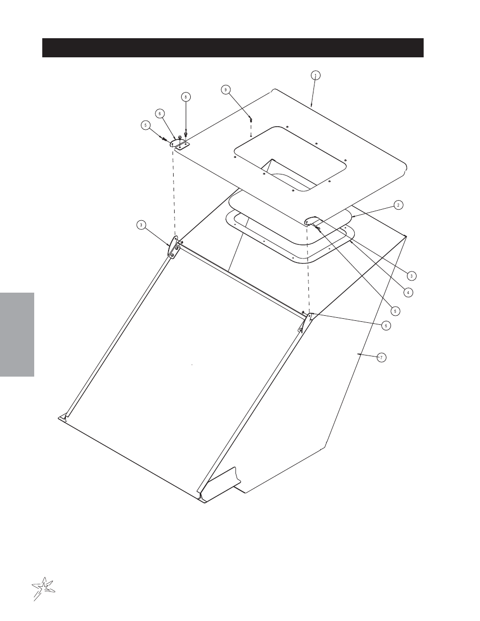 High dump hopper drawing | Smithco Sweep Star P48 (sn 7961 – Current) Operator Manual User Manual | Page 24 / 40