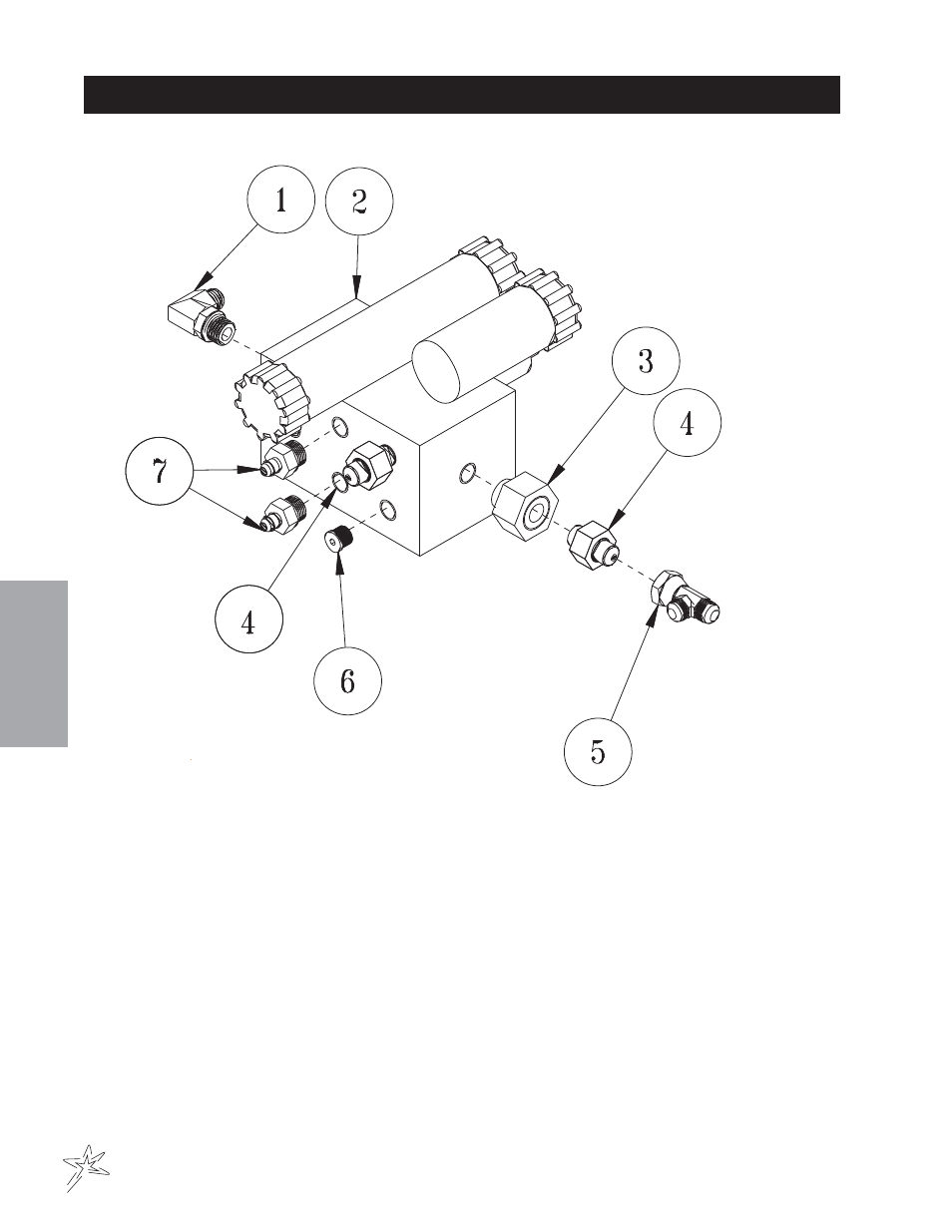 Manifold valve drawing | Smithco Sweep Star P48 (sn 7961 – Current) Operator Manual User Manual | Page 28 / 40