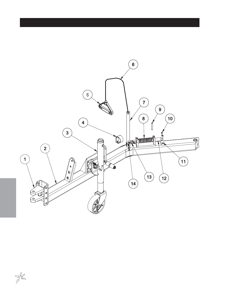 703 standard hitch assembly | Smithco Sweep Star P48 (sn 7961 – Current) Operator Manual User Manual | Page 36 / 40