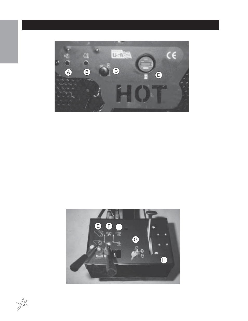 Controls & instruments | Smithco Sweep Star V62 (sn 78001 – 78019) Operator Manual User Manual | Page 12 / 22